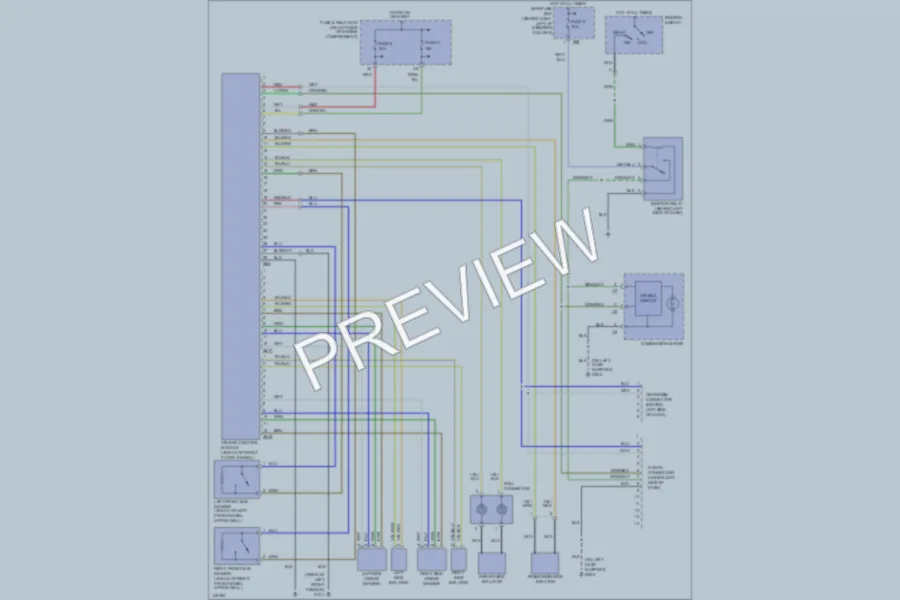 2001 Subaru Forester Supplemental Restraints wiring diagram preview