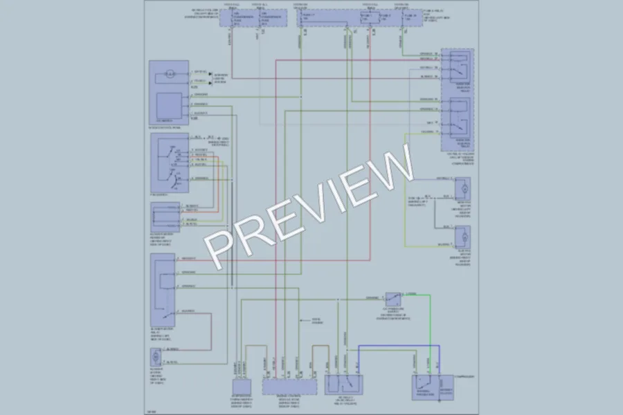 2001 Subaru Impreza Air Conditioning wiring diagram preview