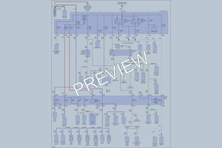 2001 Subaru Legacy Power Distribution wiring diagram preview