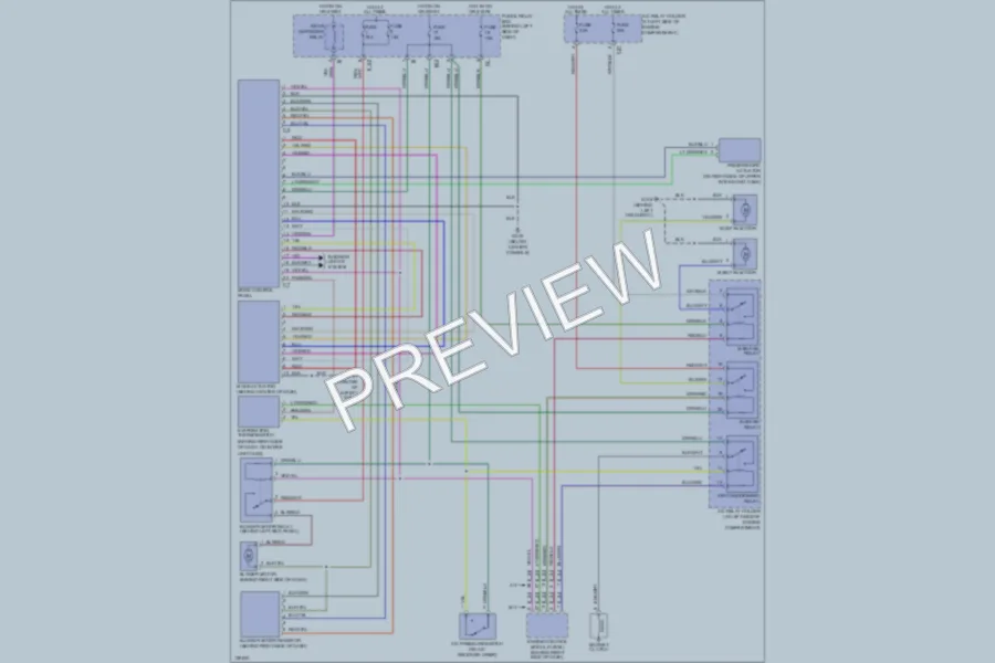 2001 Subaru Outback Air Conditioning wiring diagram preview