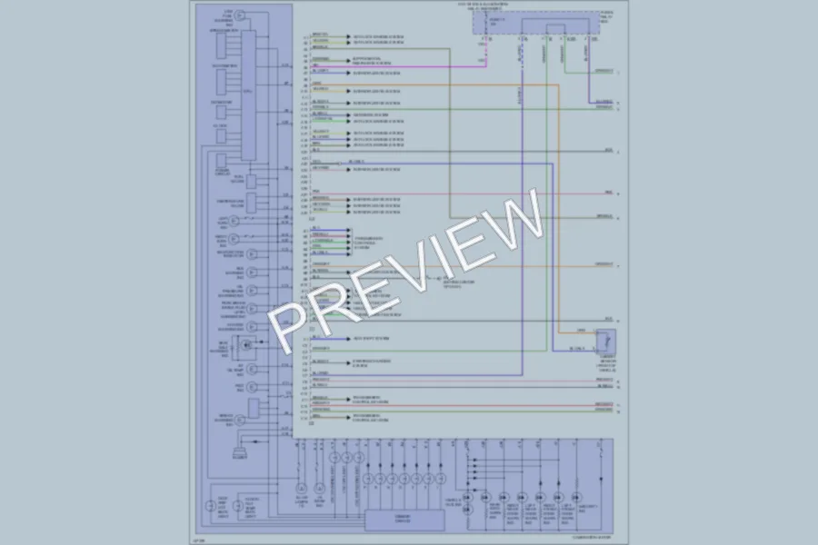 2001 Subaru Outback Instrument Cluster wiring diagram preview