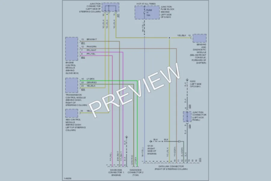 2001 Suzuki Esteem Computer Data Lines wiring diagram preview