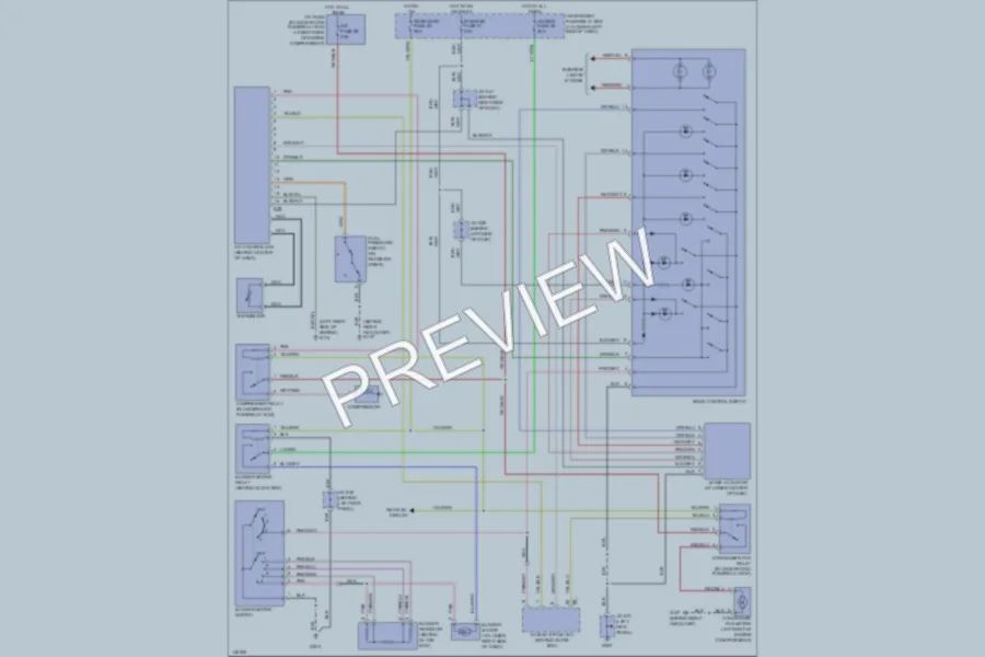2001 Suzuki XL7 Air Conditioning wiring diagram preview