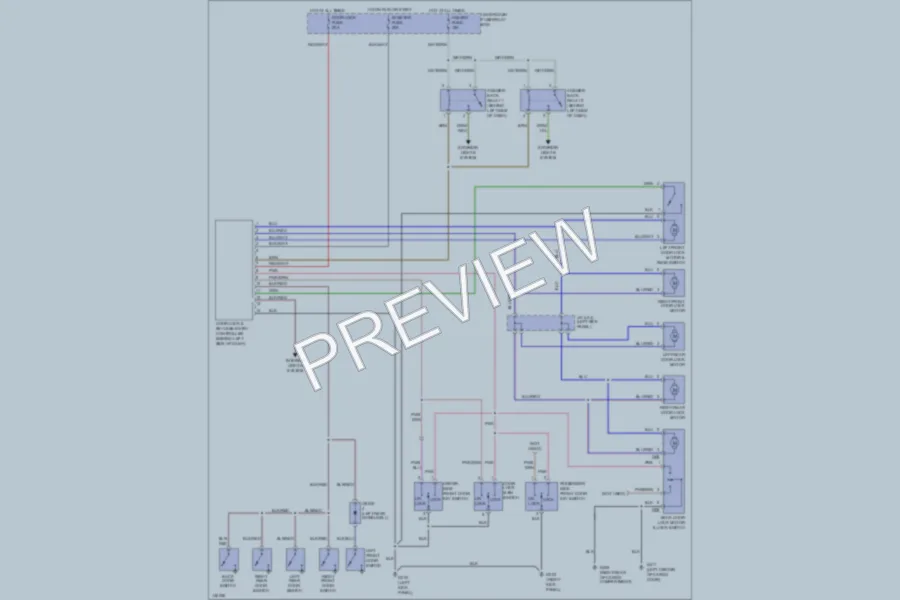 2001 Suzuki XL7 Power Door Locks wiring diagram preview