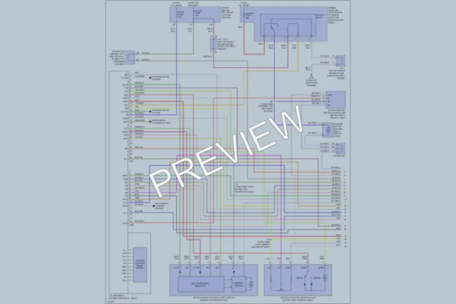2001 Toyota 4Runner Air Conditioning wiring diagram preview