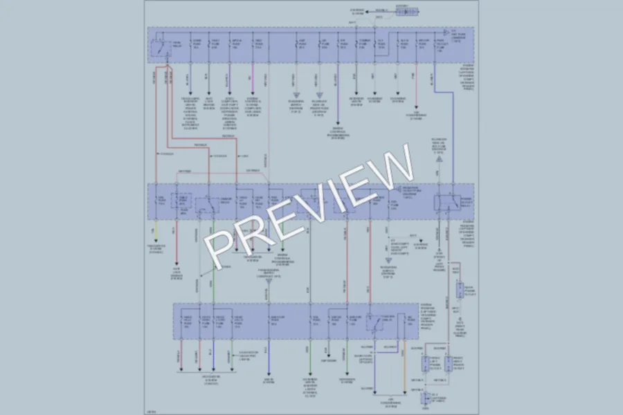 2001 Toyota 4Runner Power Distribution wiring diagram preview