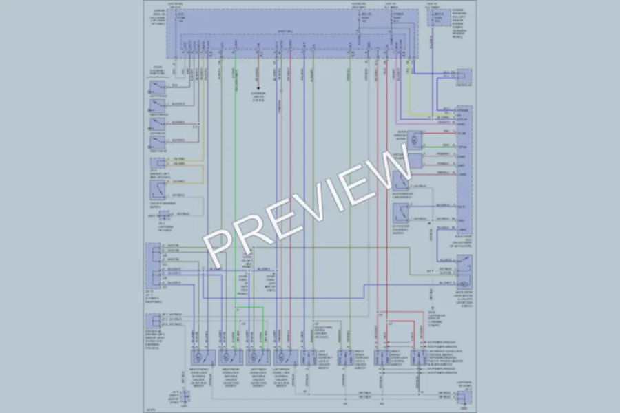 2001 Toyota 4Runner Power Door Locks wiring diagram preview