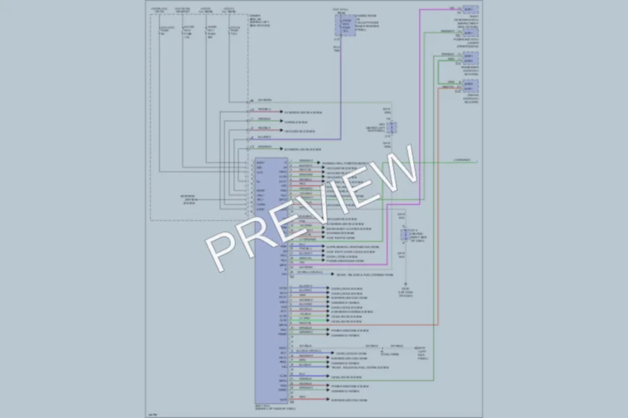 2001 Toyota Avalon Body Computer wiring diagram preview