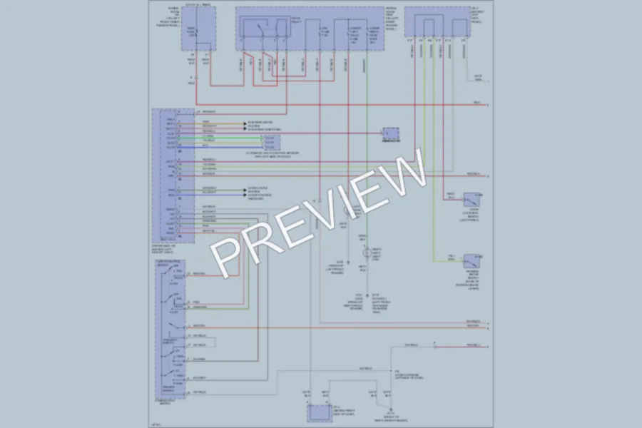 2001 Toyota Avalon Headlights wiring diagram preview