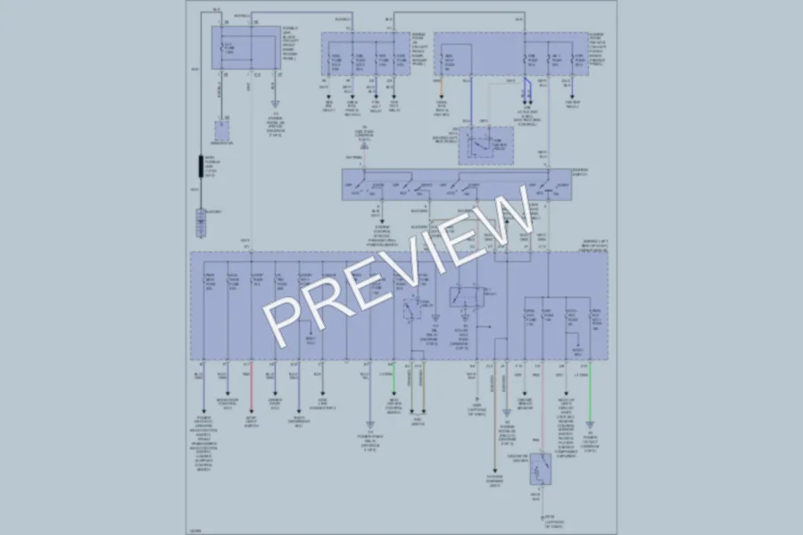 2001 Toyota Avalon Power Distribution wiring diagram preview