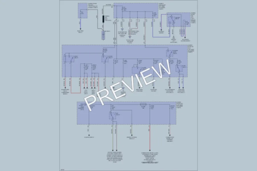 2001 Toyota Camry Power Distribution wiring diagram preview