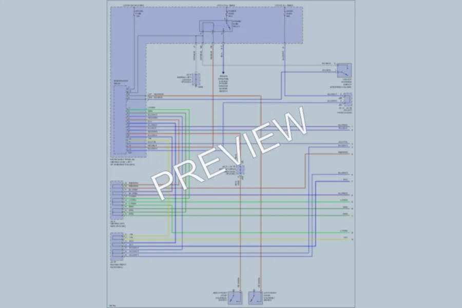 2001 Toyota Camry Power Door Locks wiring diagram preview