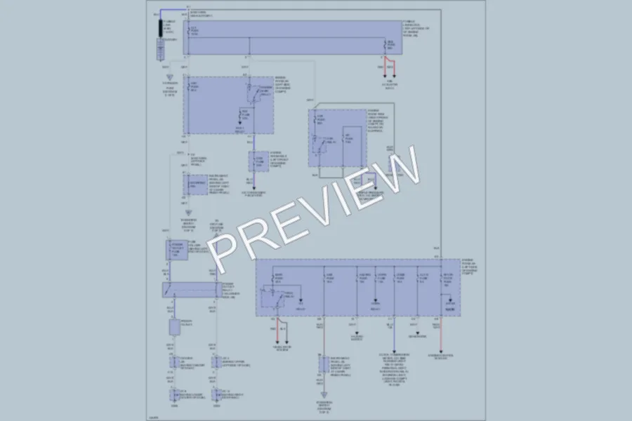 2001 Toyota Corolla Power Distribution wiring diagram preview