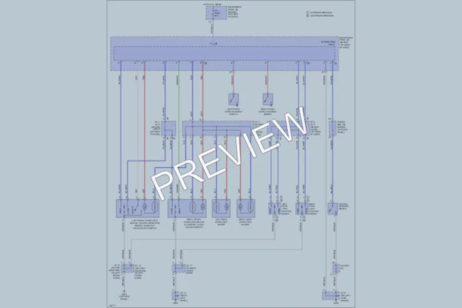 2001 Toyota Corolla Power Door Locks wiring diagram preview