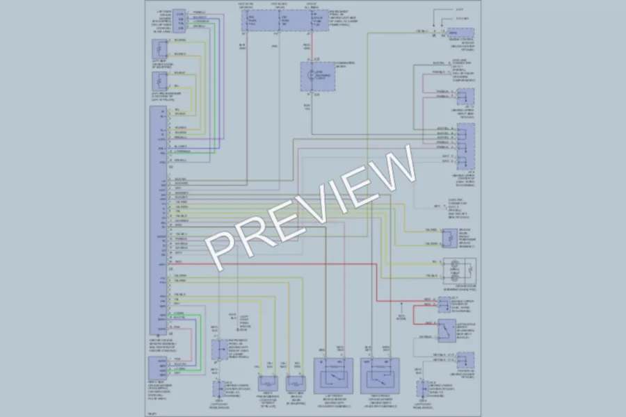 2001 Toyota Corolla Supplemental Restraints wiring diagram preview