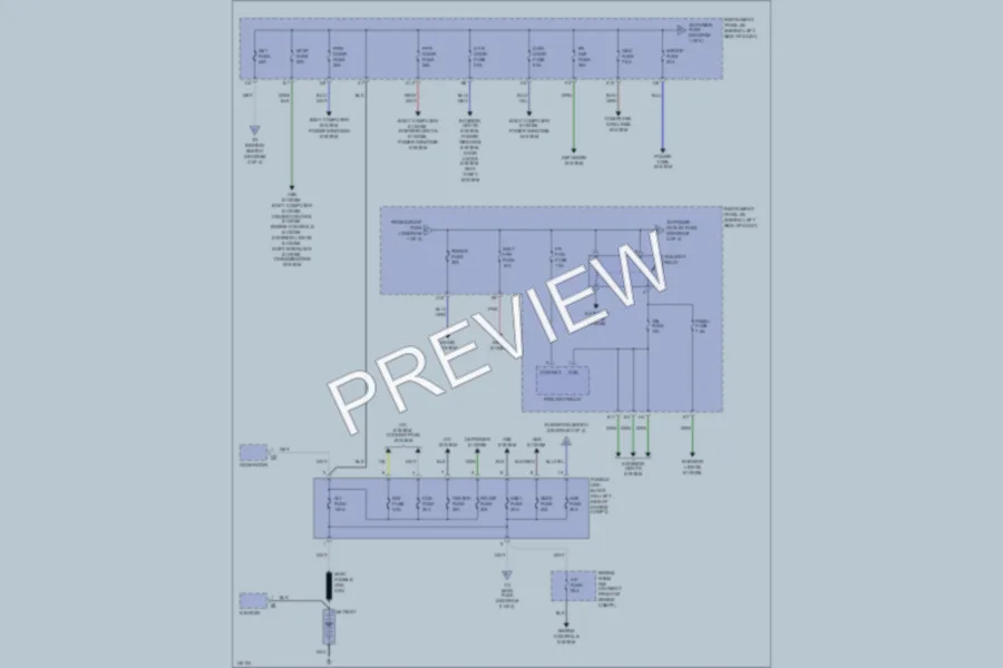 2001 Toyota Highlander Power Distribution wiring diagram preview