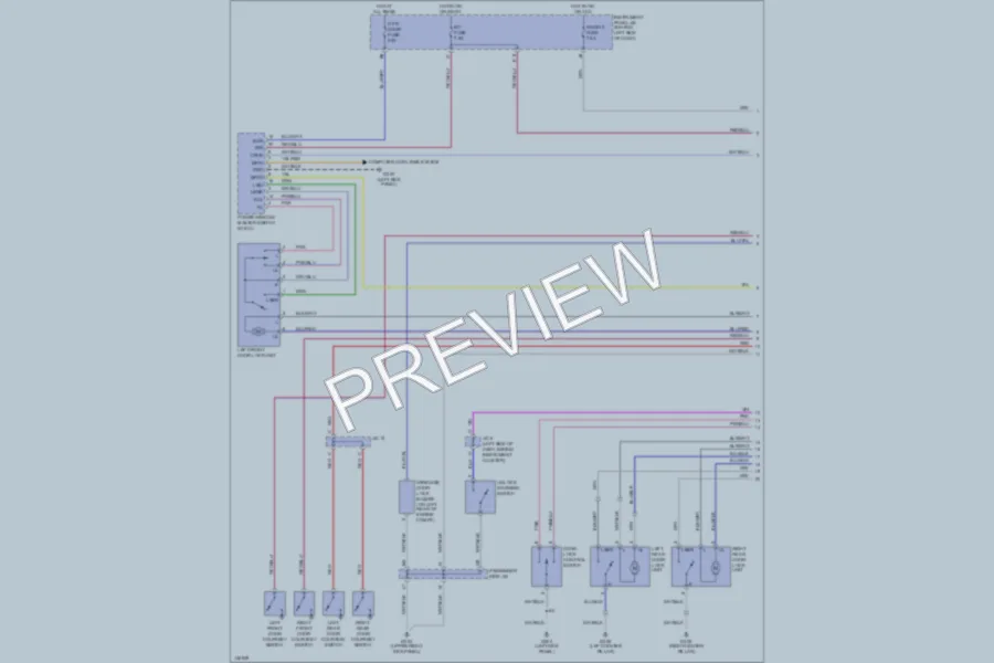 2001 Toyota Highlander Power Door Locks wiring diagram preview