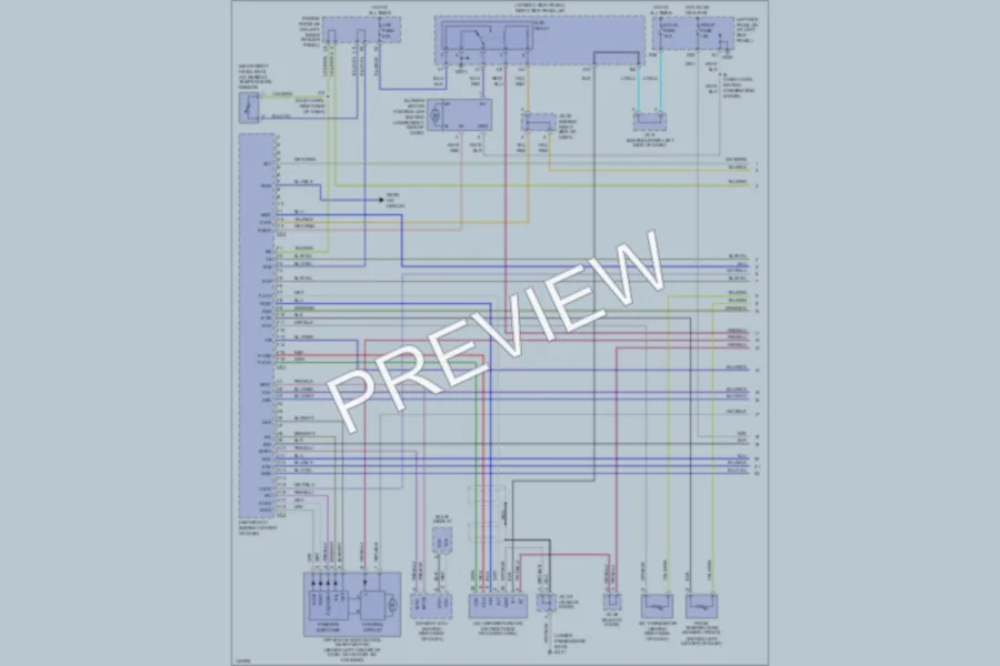 2001 Toyota LandCruiser Air Conditioning wiring diagram preview