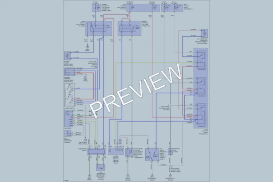 2001 Toyota MR2Spyder Air Conditioning wiring diagram preview