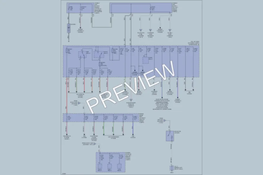 2001 Toyota Prius Power Distribution wiring diagram preview