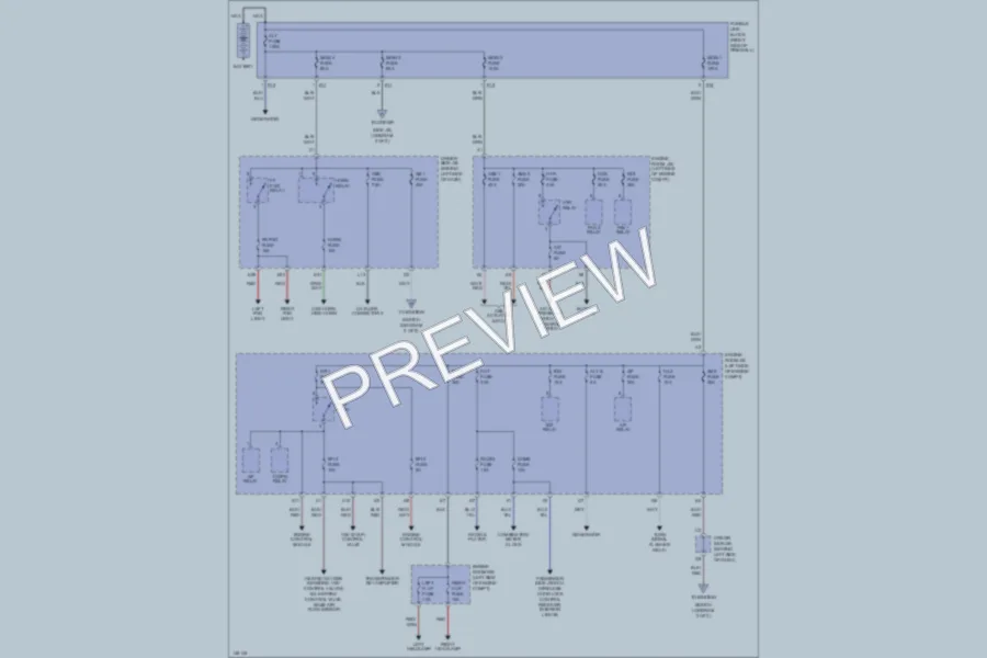 2001 Toyota RAV4 Power Distribution wiring diagram preview