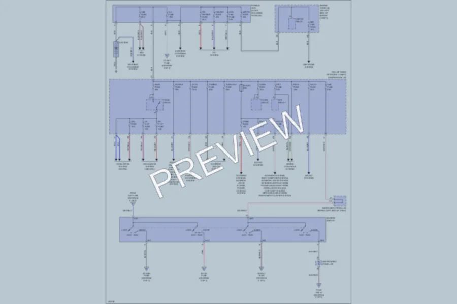 2001 Toyota Sequoia Power Distribution wiring diagram preview