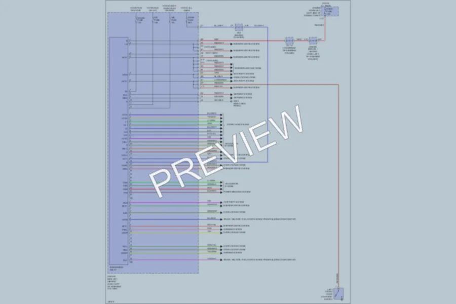 2001 Toyota Sienna Body Computer wiring diagram preview