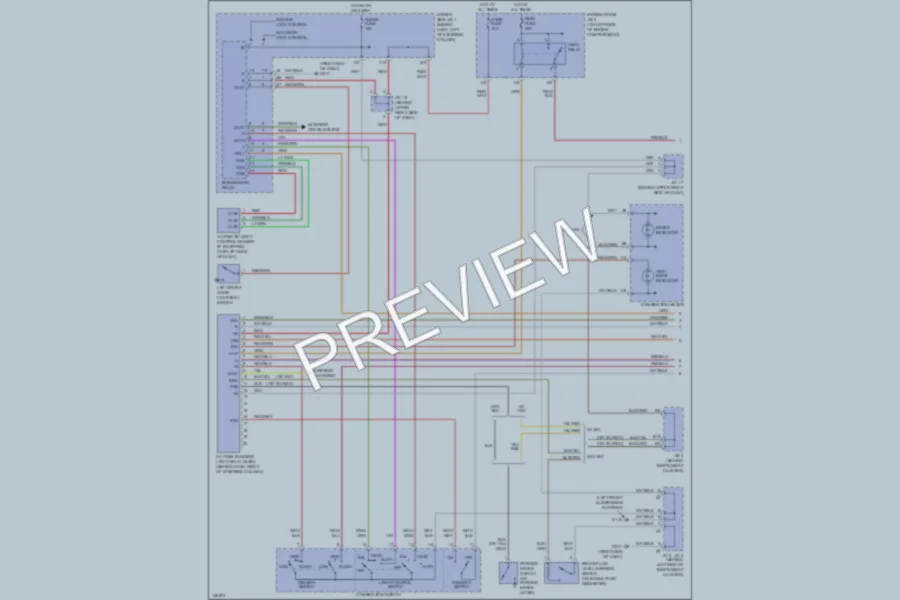 2001 Toyota Sienna Headlights wiring diagram preview