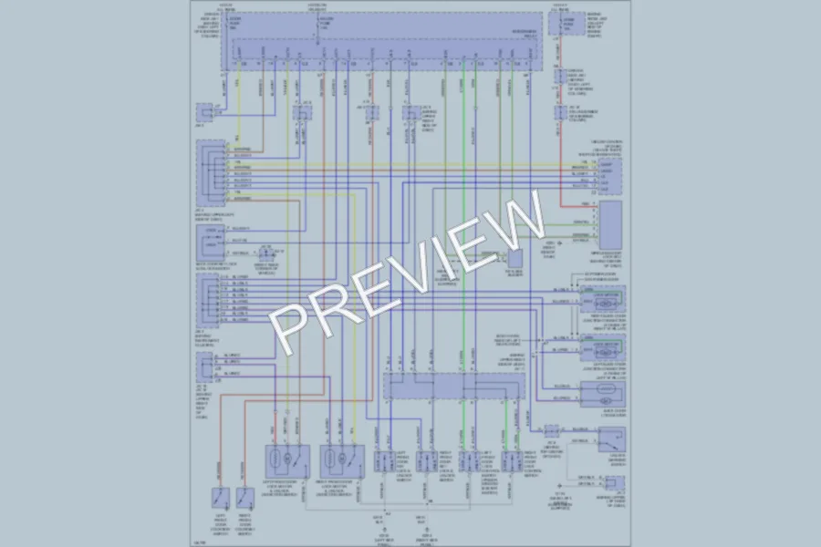 2001 Toyota Sienna Power Door Locks wiring diagram preview