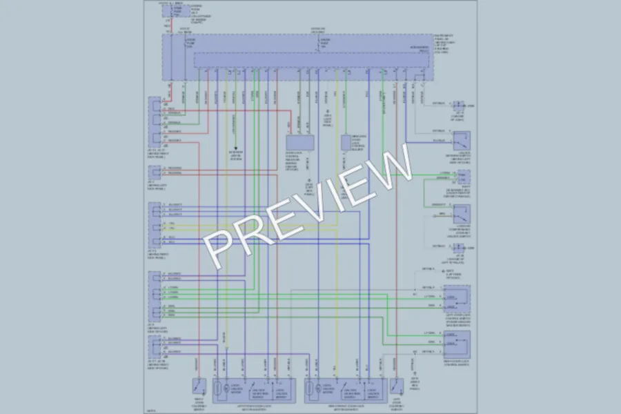 2001 Toyota Solara Power Door Locks wiring diagram preview