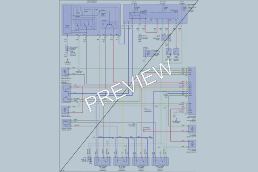 2001 Toyota Solara Power Windows wiring diagram preview