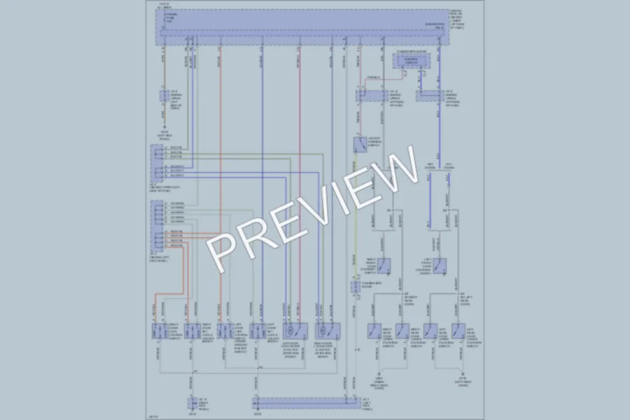 2001 Toyota Tundra Power Door Locks wiring diagram preview