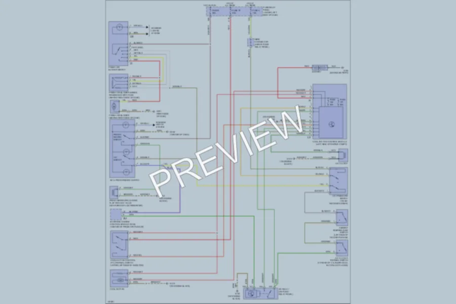 2001 Volkswagen Cabrio Air Conditioning wiring diagram preview