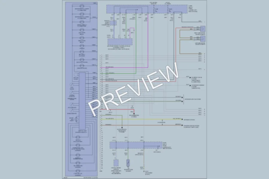 2001 Volkswagen Cabrio Instrument Cluster wiring diagram preview