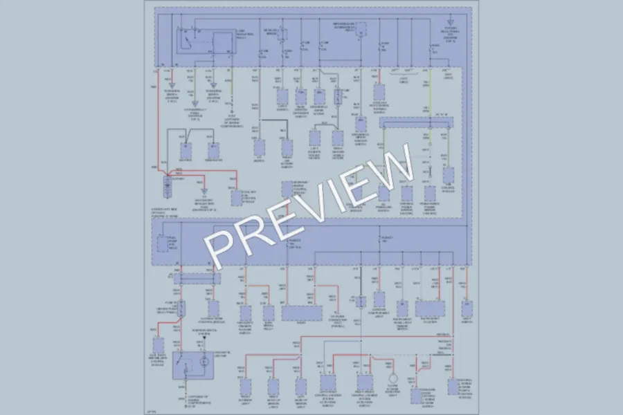 2001 Volkswagen Cabrio Power Distribution wiring diagram preview