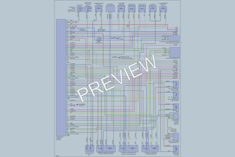 2001 Volkswagen EuroVan Air Conditioning wiring diagram preview