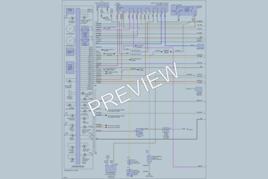 2001 Volkswagen EuroVan Instrument Cluster wiring diagram preview