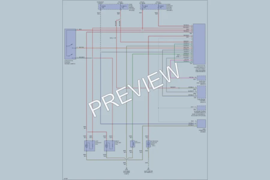 2001 Volkswagen Golf Cooling Fan wiring diagram preview
