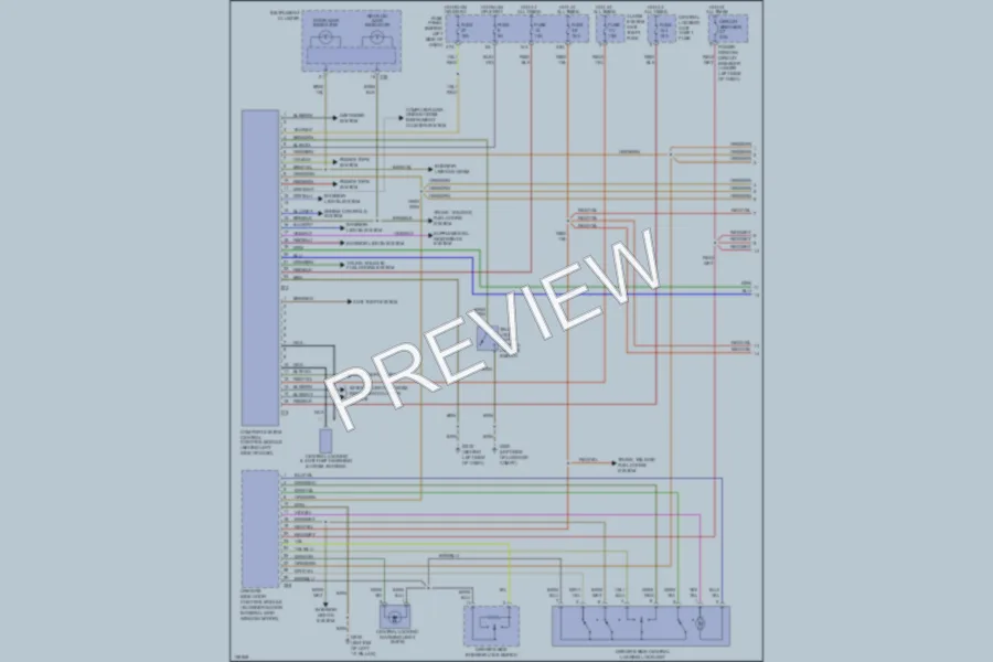 2001 Volkswagen Golf Power Door Locks wiring diagram preview