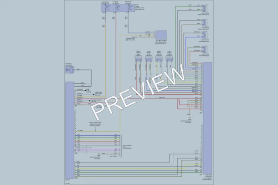 2001 Volkswagen Golf Radio wiring diagram preview