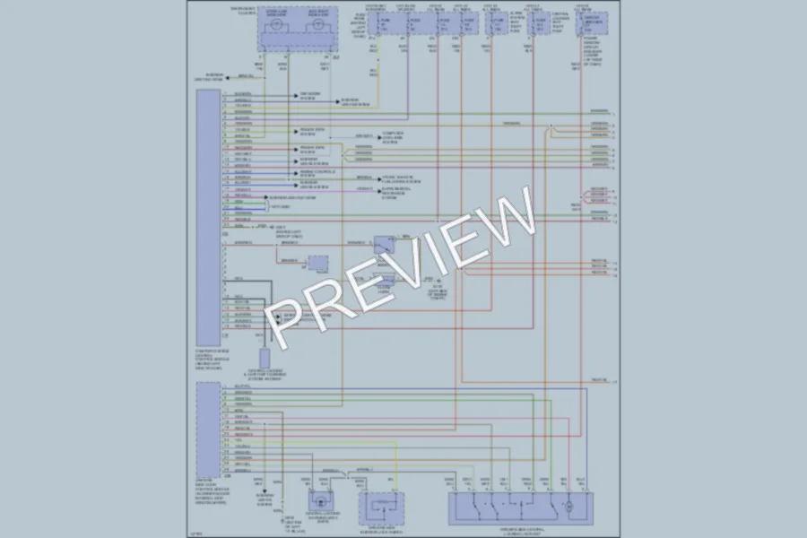 2001 Volkswagen Jetta Anti Theft wiring diagram preview