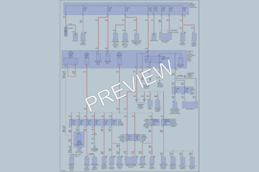 2001 Volkswagen Jetta Power Distribution wiring diagram preview