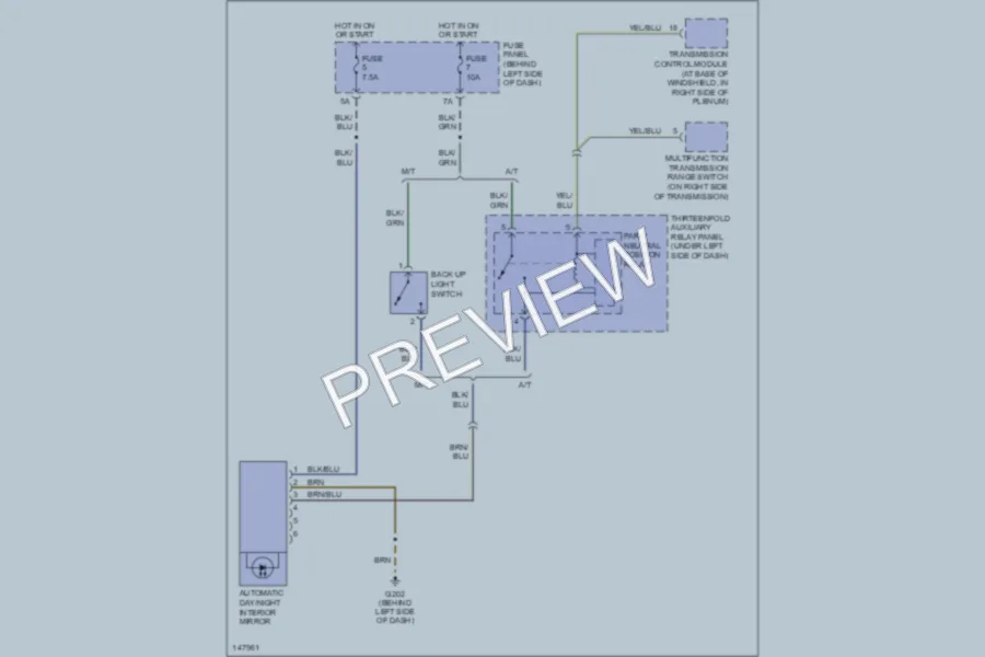 2001 Volkswagen Jetta Power Mirrors wiring diagram preview