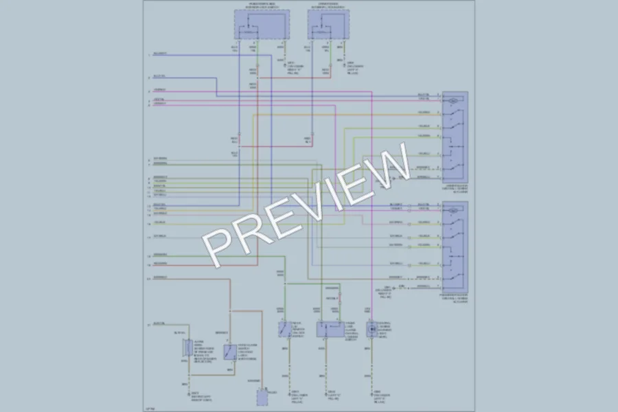 2001 Volkswagen NewBeetle Anti Theft wiring diagram preview