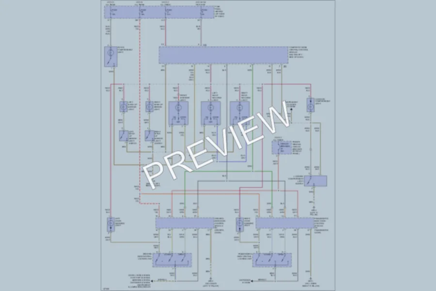 2001 Volkswagen NewBeetle Interior Lights wiring diagram preview