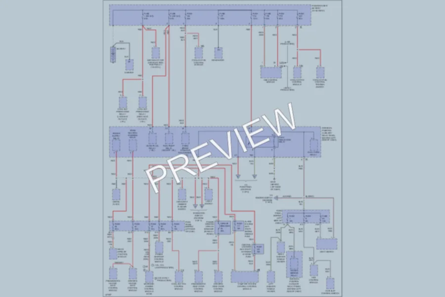 2001 Volkswagen NewBeetle Power Distribution wiring diagram preview