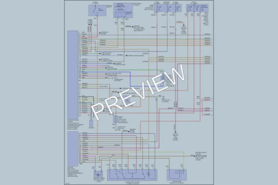 2001 Volkswagen Passat Anti Theft wiring diagram preview