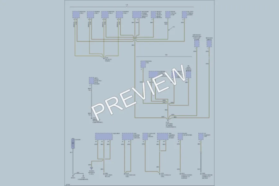 2001 Volkswagen Passat Ground Distribution wiring diagram preview