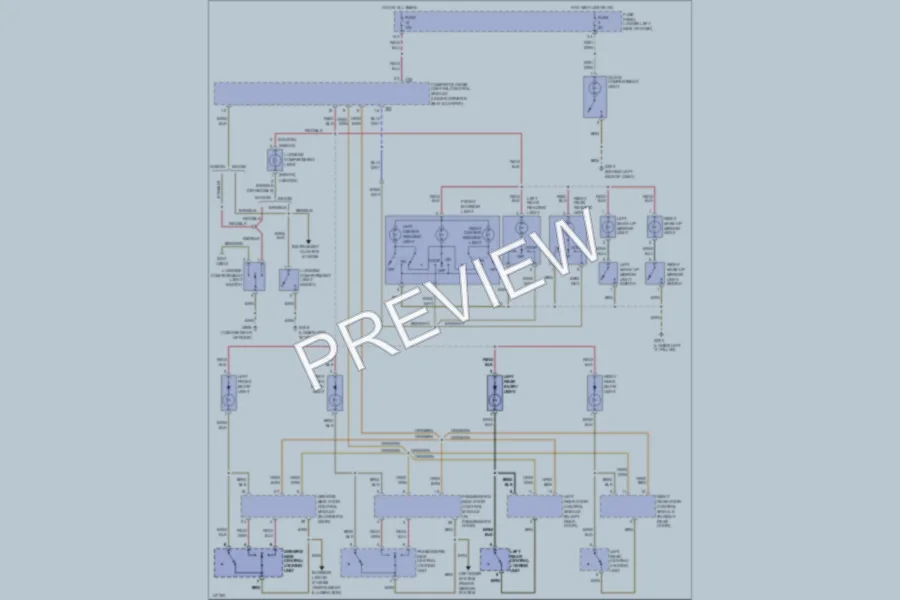 2001 Volkswagen Passat Interior Lights wiring diagram preview