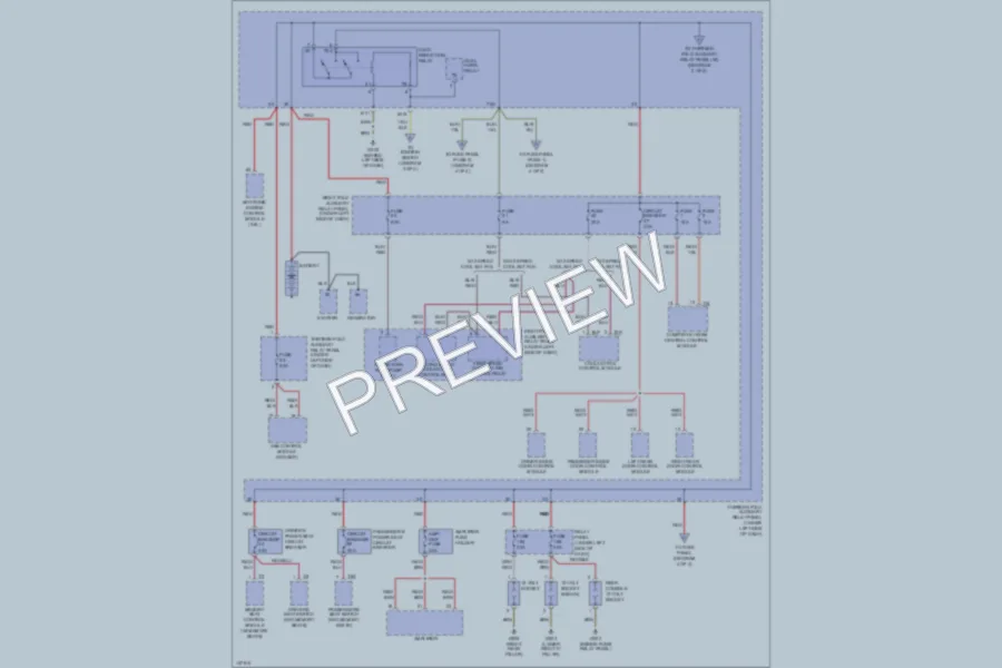 2001 Volkswagen Passat Power Distribution wiring diagram preview